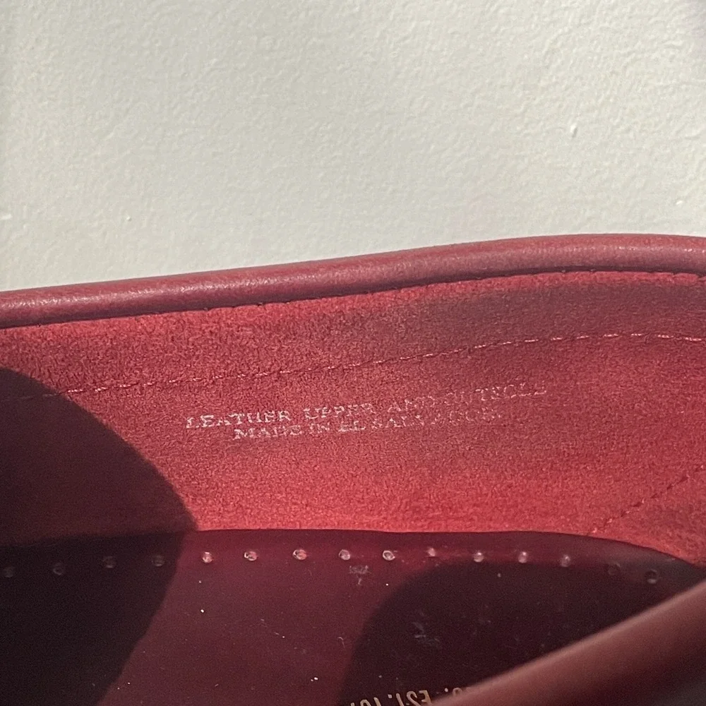G.H. Bass Weejuns Mens 11 D Burgundy Leather Penny Loafers Beefroll